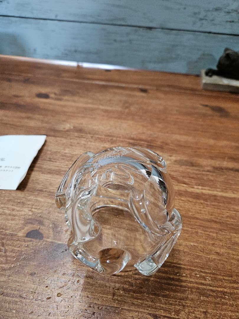 土橋隆弘 作 クリスタルガラス ロックグラス タンブラー 花器  4