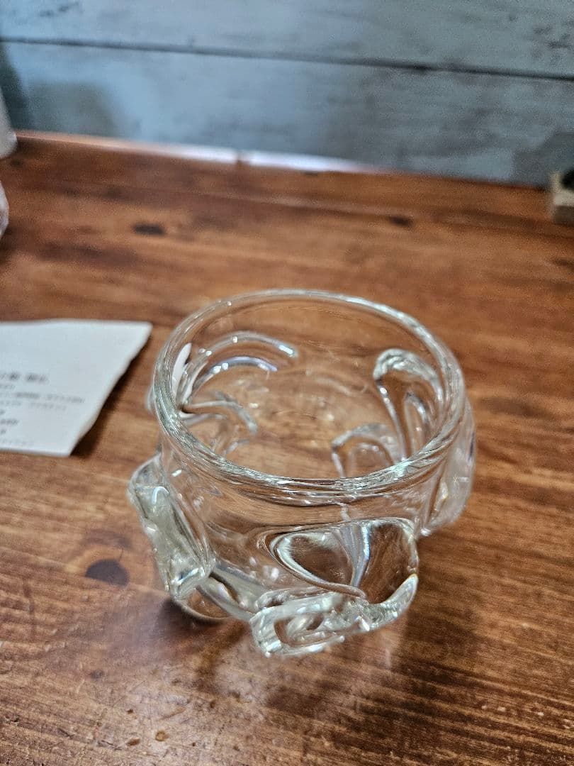 土橋隆弘 作 クリスタルガラス ロックグラス タンブラー 花器  4