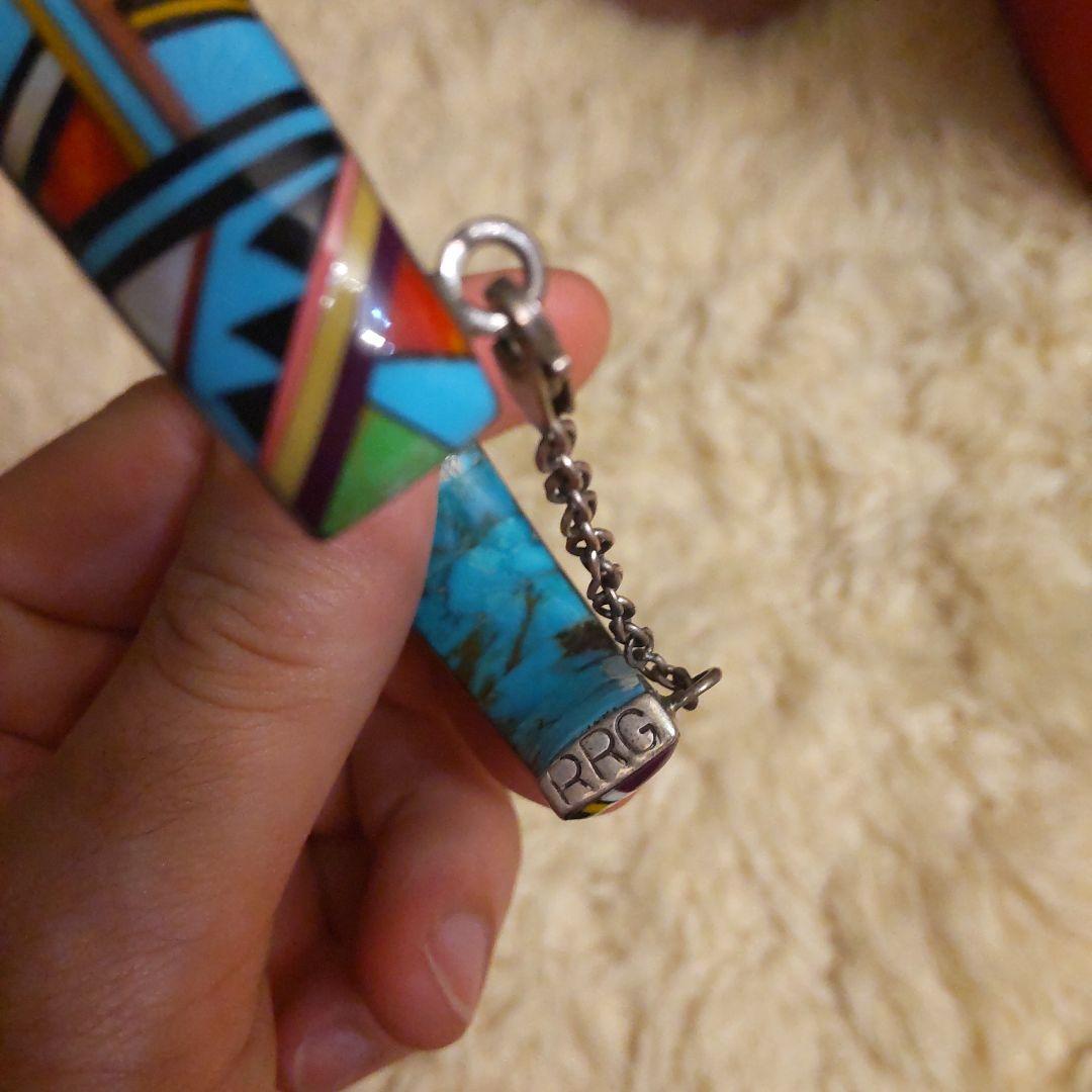 s*e様 バングル sterling ズニ族 ターコイズ RRG - メルカリ