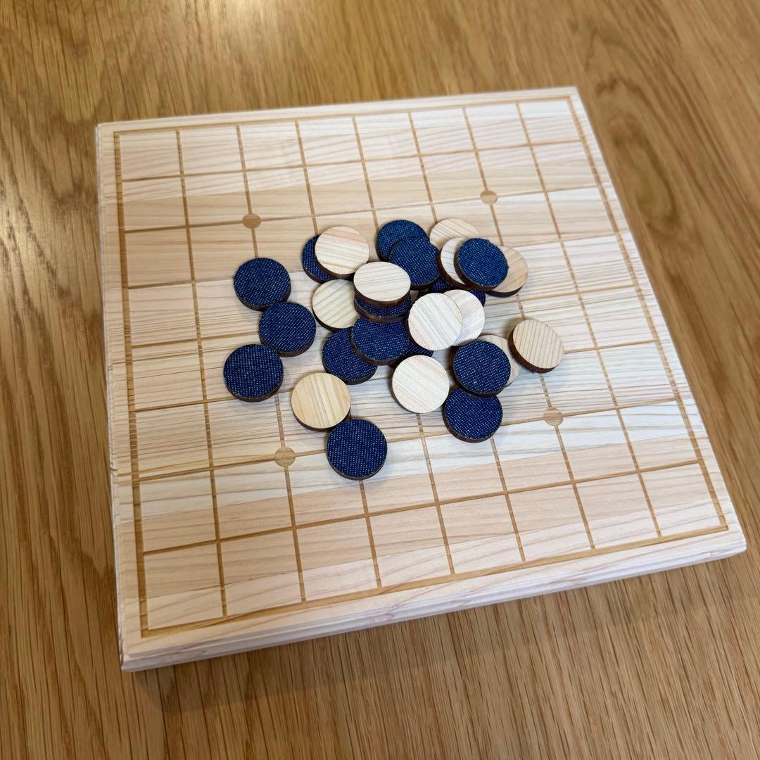 未使用品❤︎LIFE ヒノキとデニムのリバーシ Reversi オセロボードゲーム