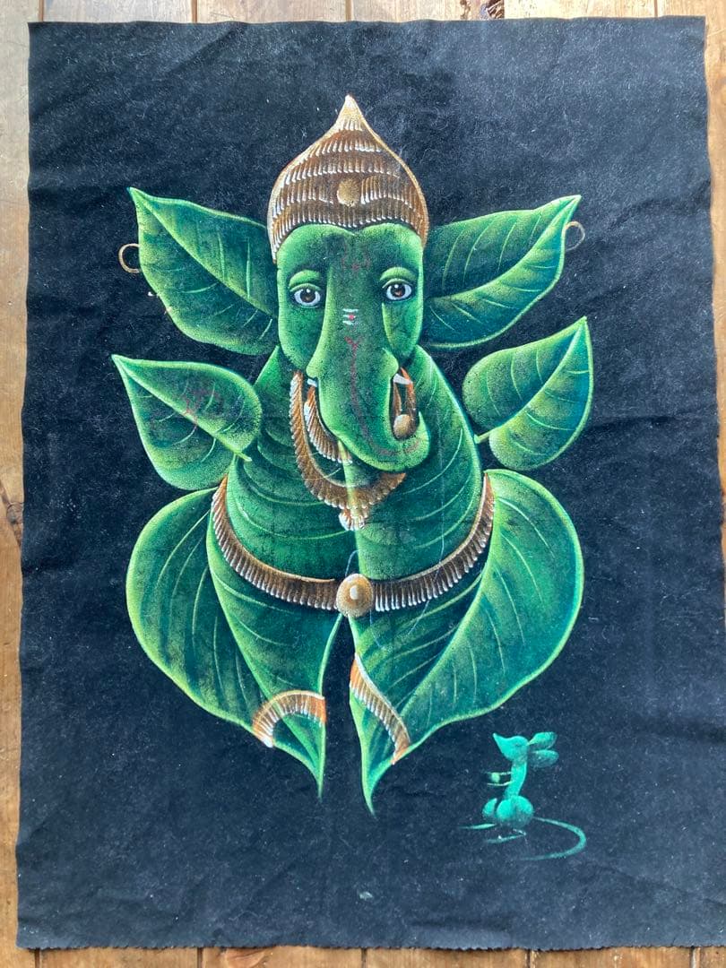 ガネーシャ　直筆画　ガナパティ　バクティ