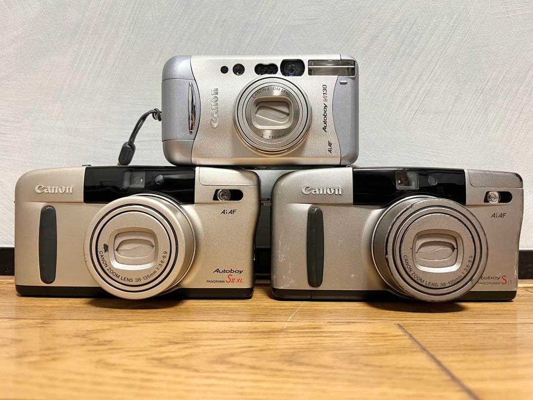 Canon Autoboyシリーズ3台まとめ売り　フイルムカメラ　オートボーイ キヤノンオートボーイ3 フィルムコンパクトカメラ（1987年2月配布物
