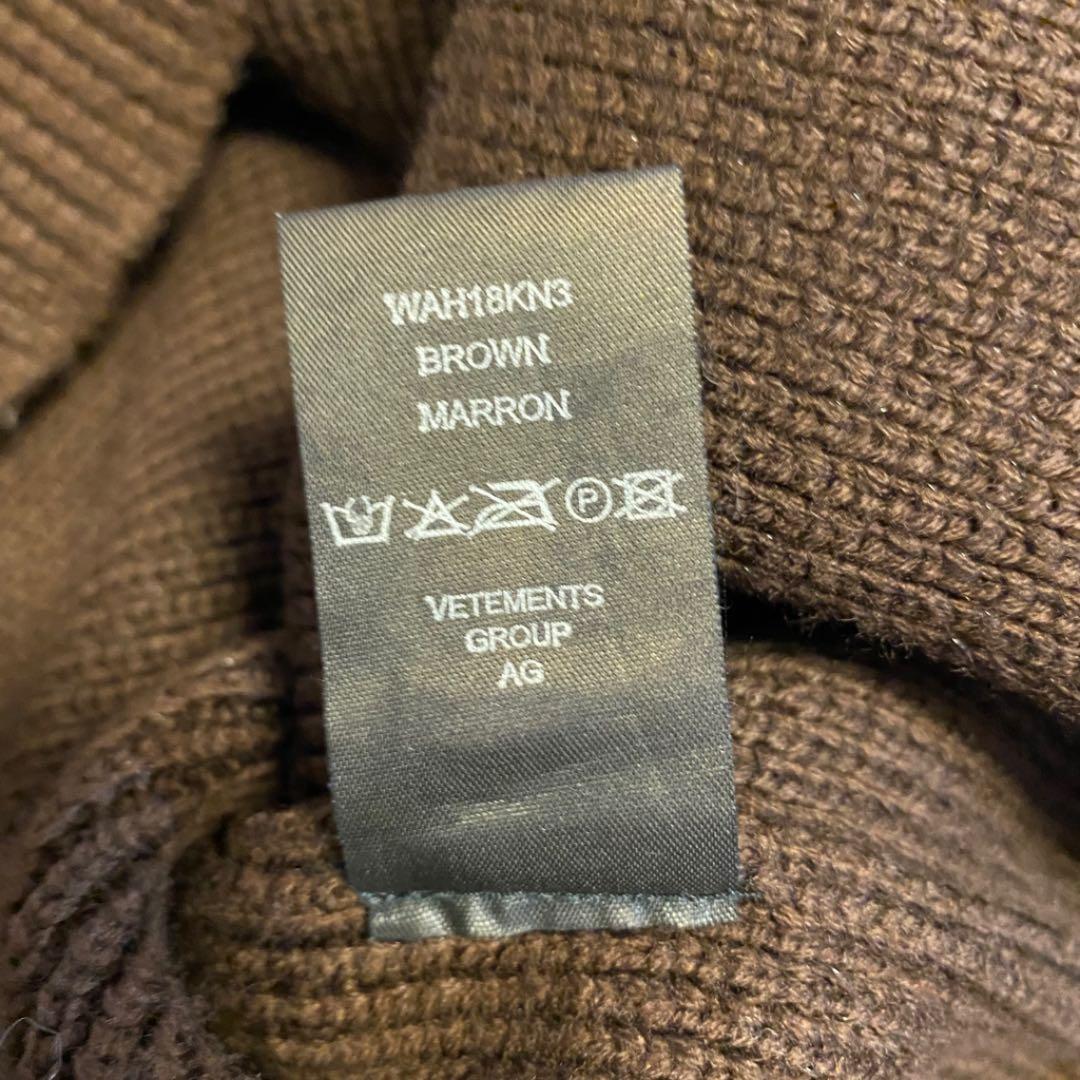 Vetements 18AW オーバーサイズカーディガン 購入金額約18万円 - メルカリ