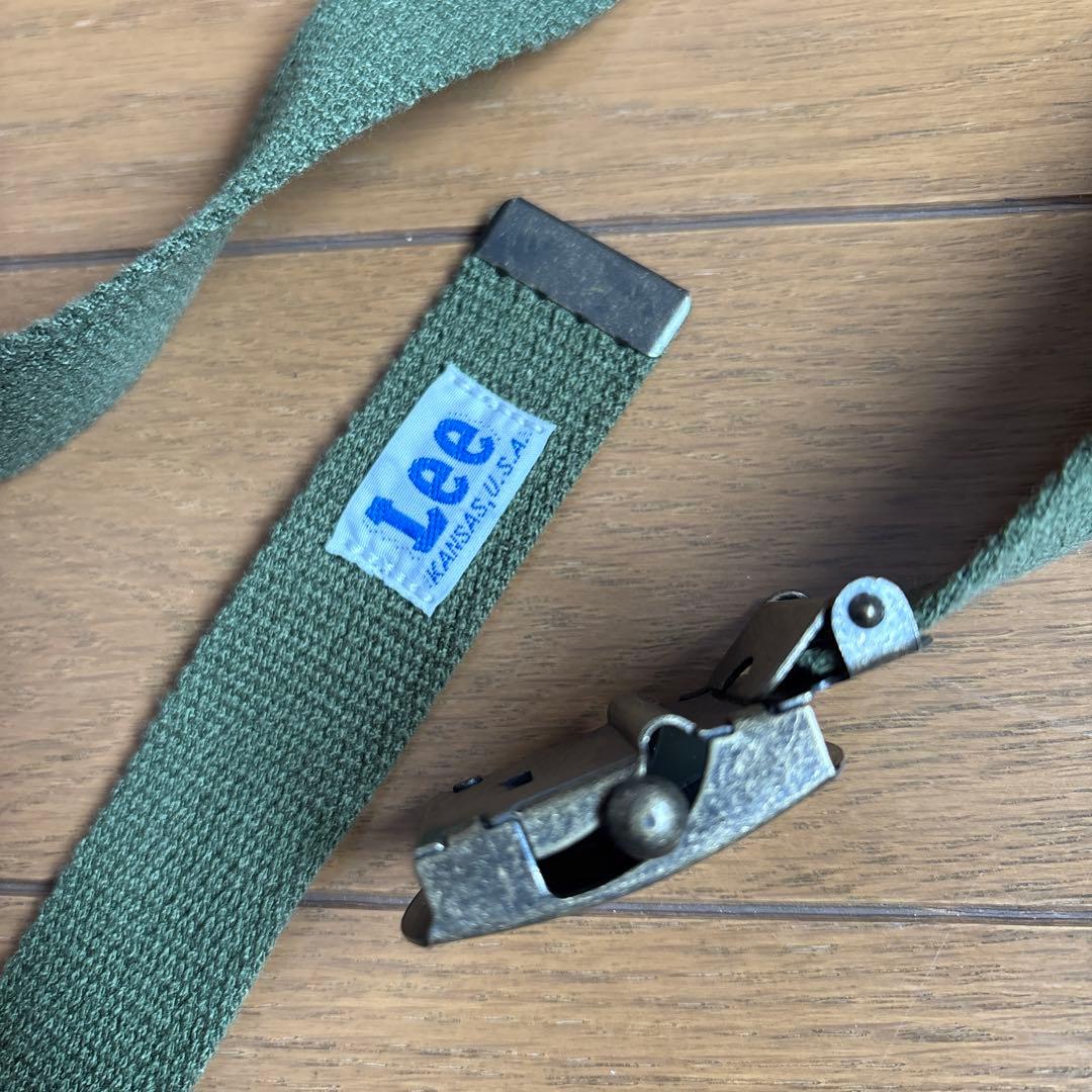 Lee オリーブグリーン ベルト ビンテージ - メルカリ