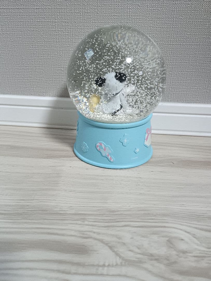 ミッキーマウス スノードーム 水色