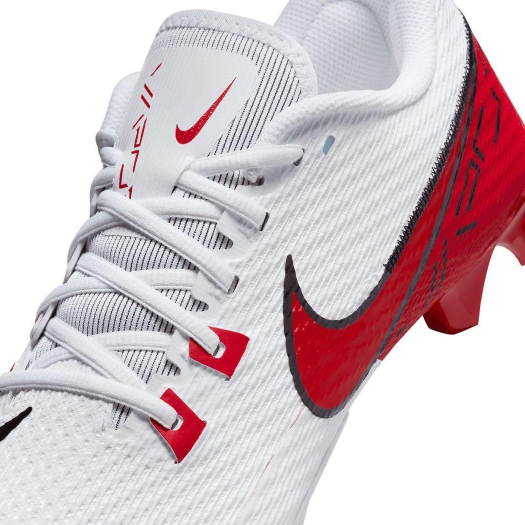 ナイキ 26.5ヴェイパー エッジ アメフト スパイク シューズ 靴 白 赤