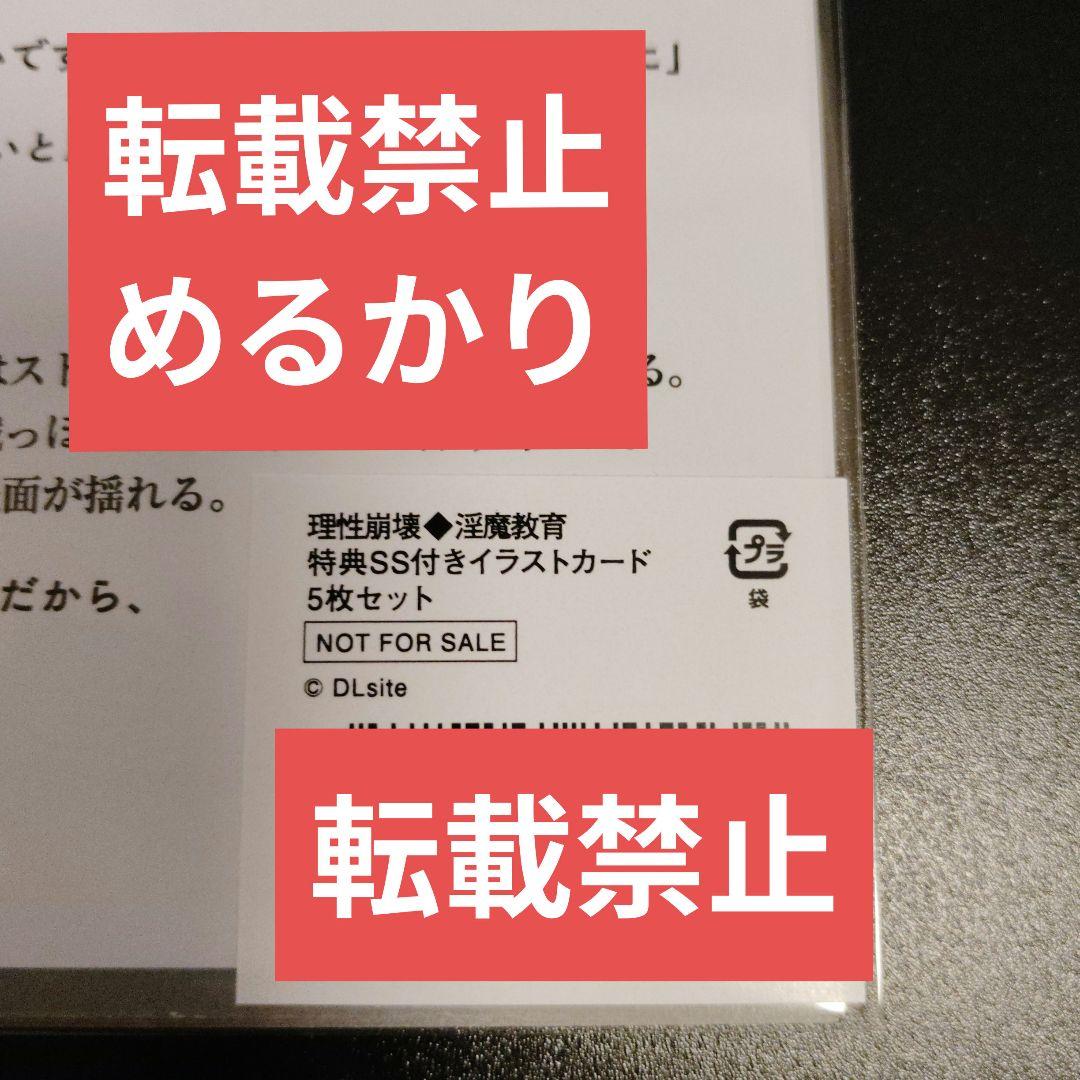 淫魔教育 がるまに 特典 SS イラストカード 5種 未開封品