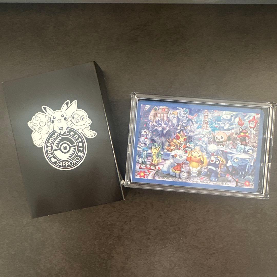 美品　トランプ ポケモンセンターサッポロ オープン記念　2016年 木彫りの置物 モクロー、リングマ＆コイキング登場！ ポケセン