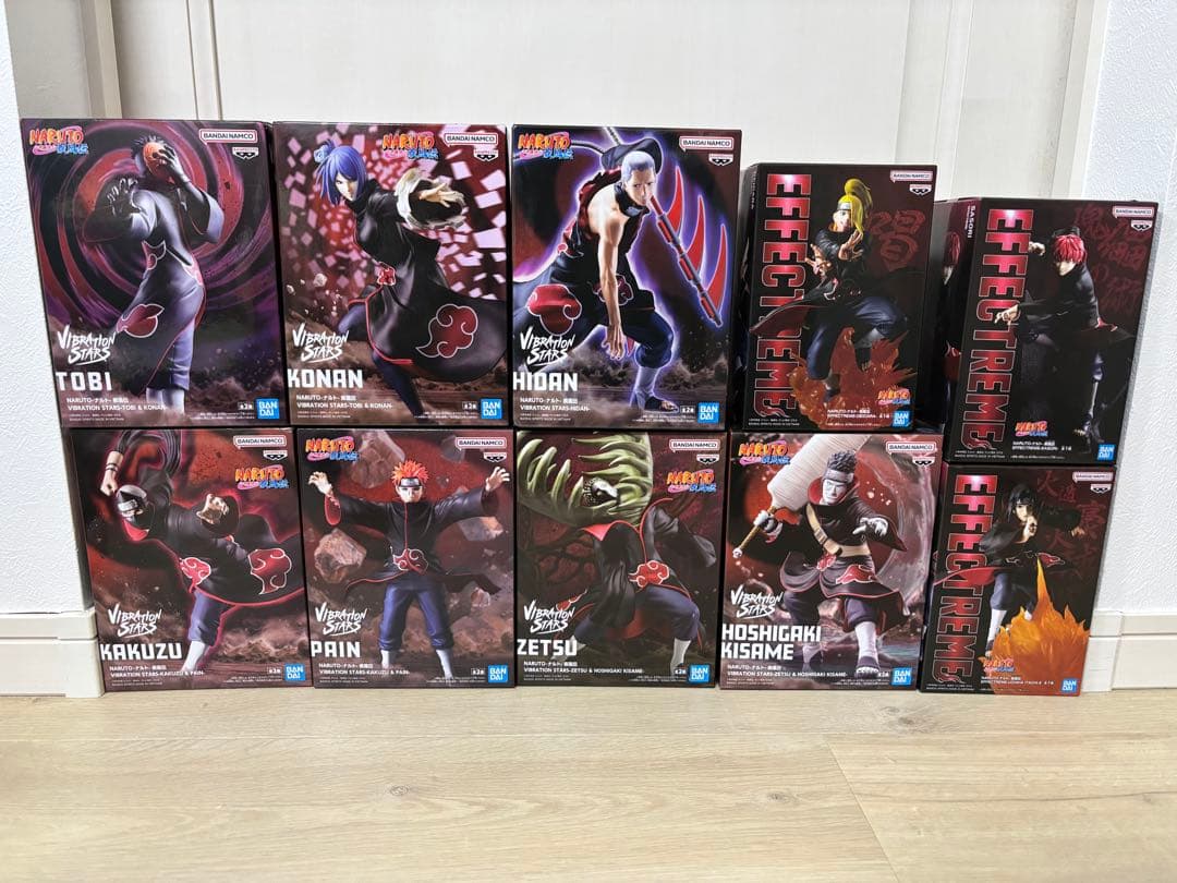 ナルト疾風伝　暁　EFFECTREME , VIBRATION STARS NARUTO EFFECTREME & VIBRATION STARS Akatsuki Members Complete set