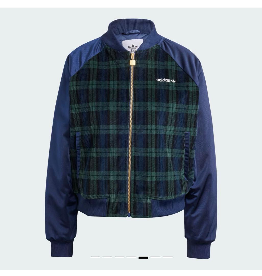 adidasタータン カレッジジャケット J/S タータンスカート