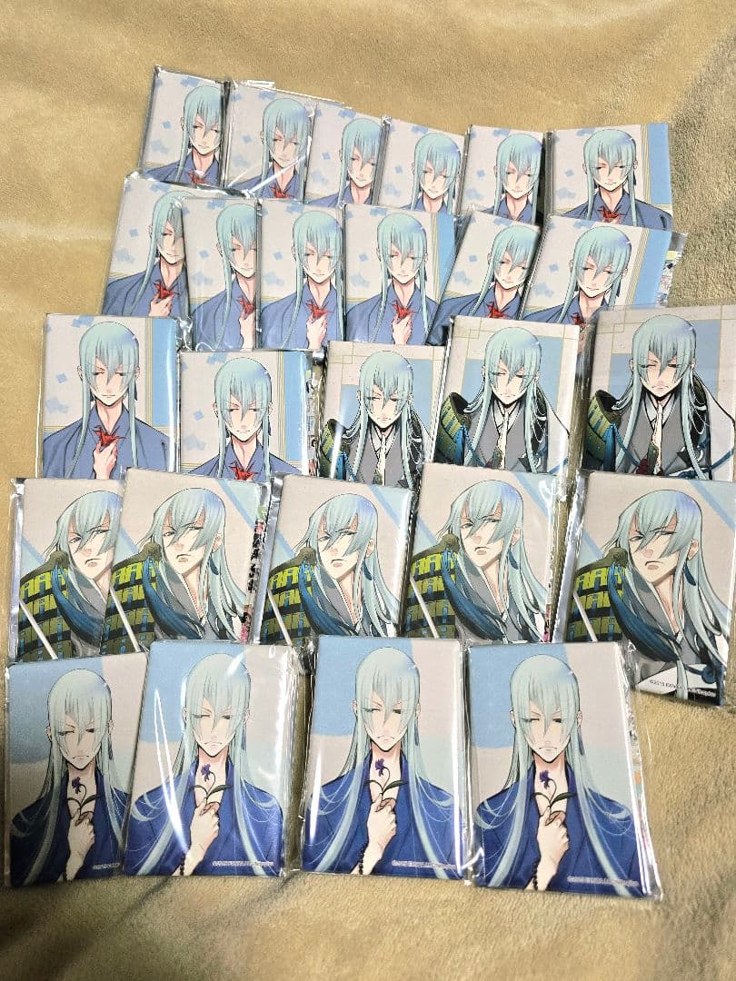 d*9様 刀剣乱舞 江雪左文字 スクエア缶バッジ トレーディングバッジコレクション 刀剣乱舞-ONLINE- vol.4｜刀剣乱舞