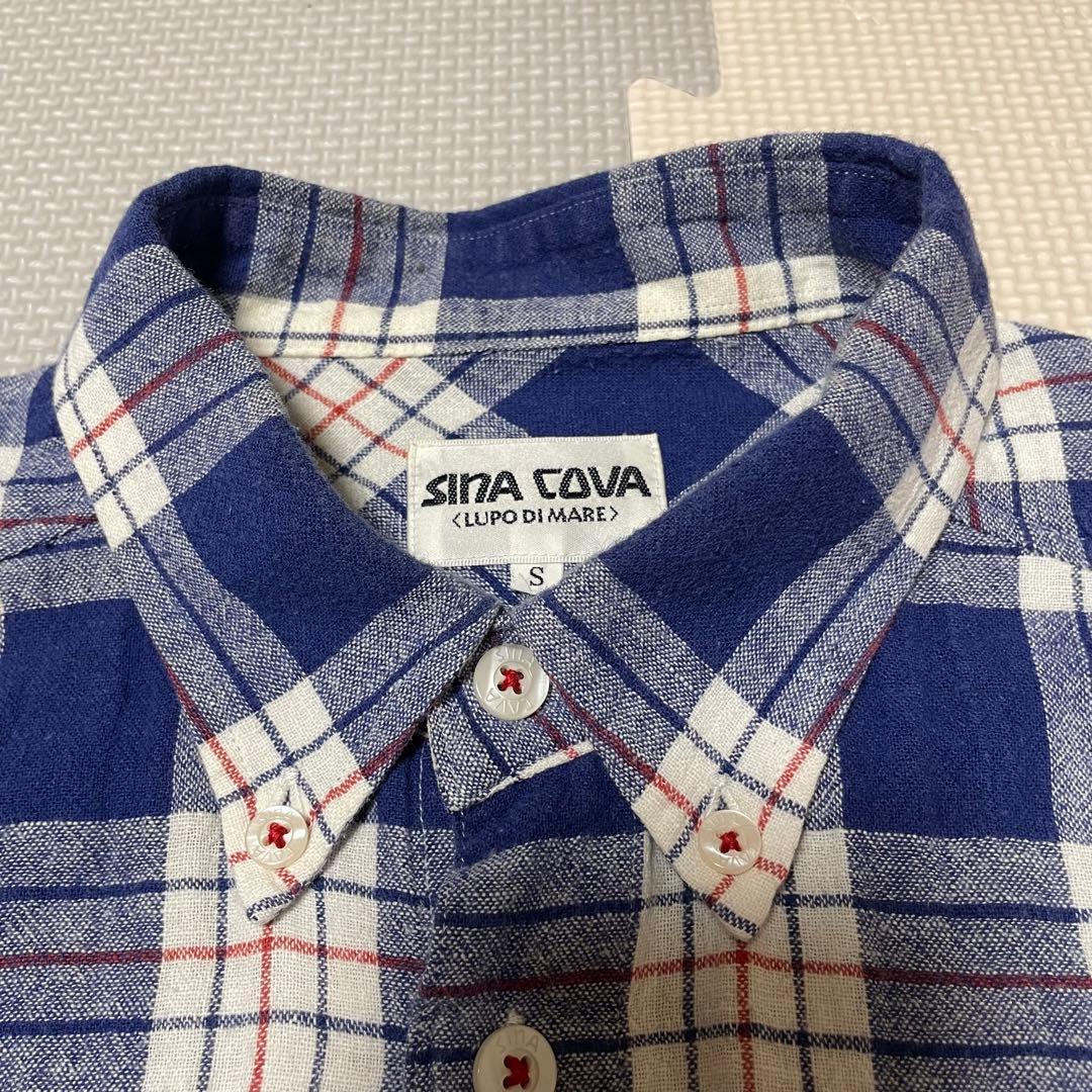 SINA COVA シナコバ チェック柄 長袖ネルシャツ - メルカリ