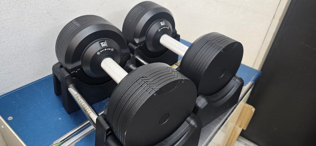 プロバーベル 可変式ダンベル ブラック 23.5kg×2 送料込み