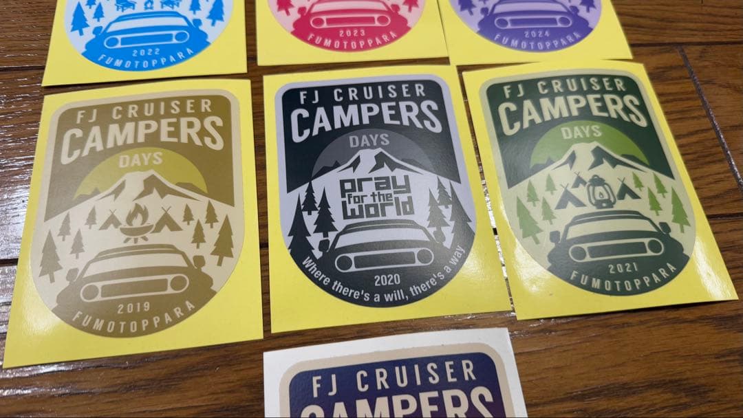 FJ CRUISER CAMPERS DAYS ステッカー 7枚セット