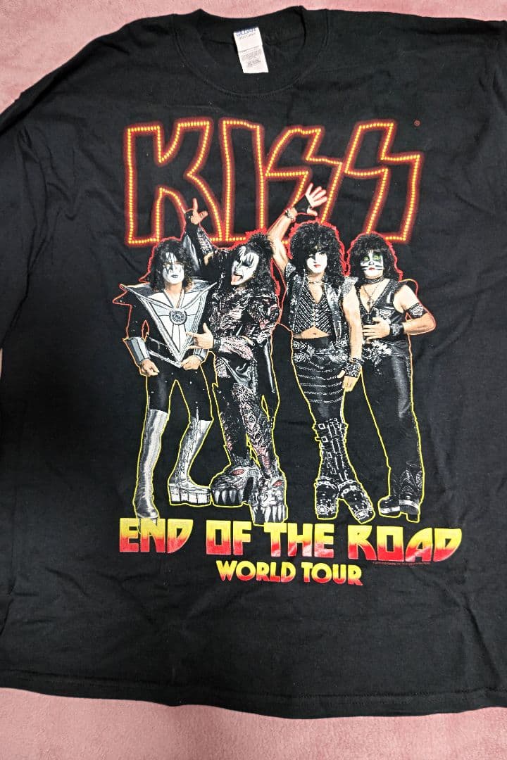 KISS キッス　END OF THE ROAD Tシャツ