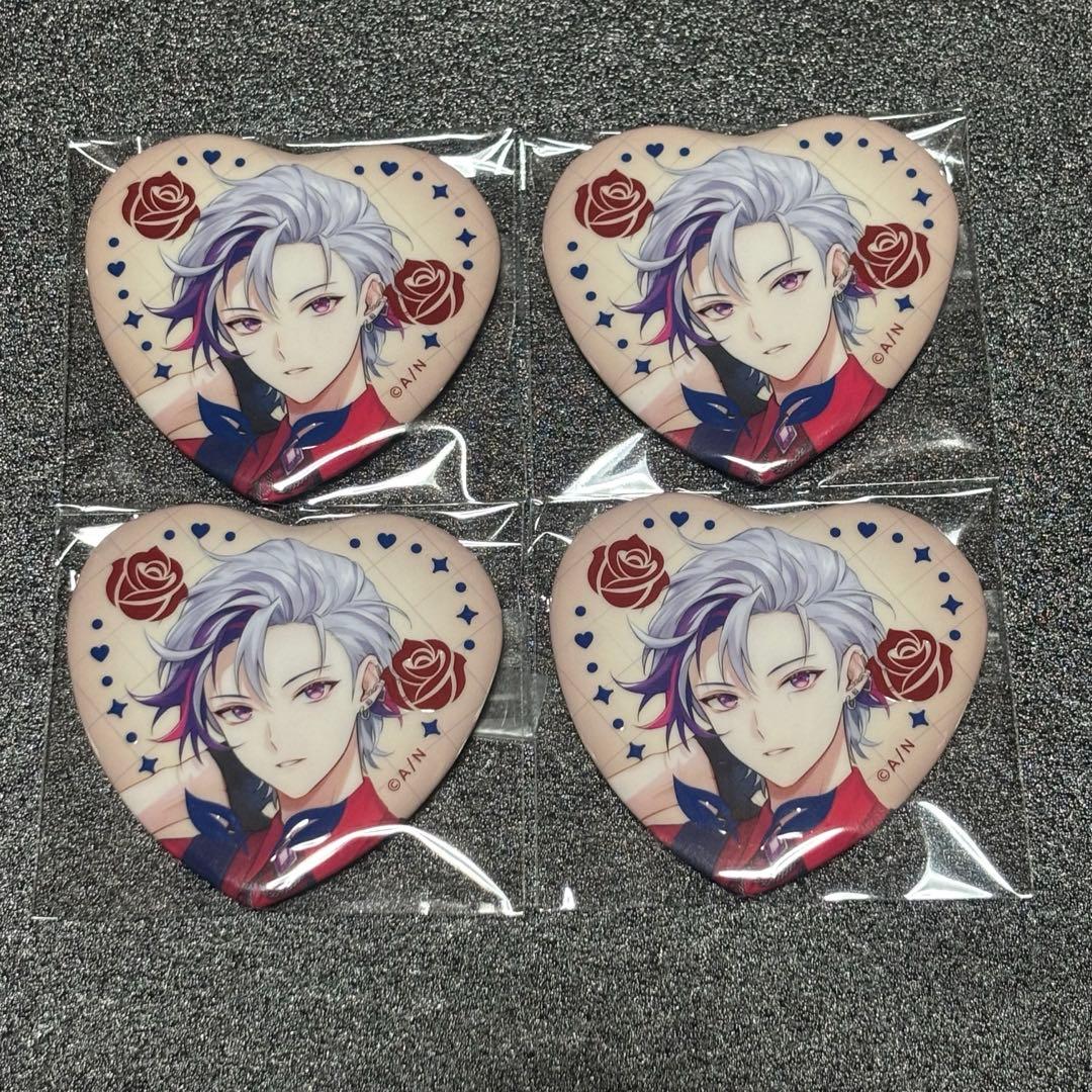 にじさんじ Rose Valentine ハート型缶バッジ 不破湊 - メルカリ