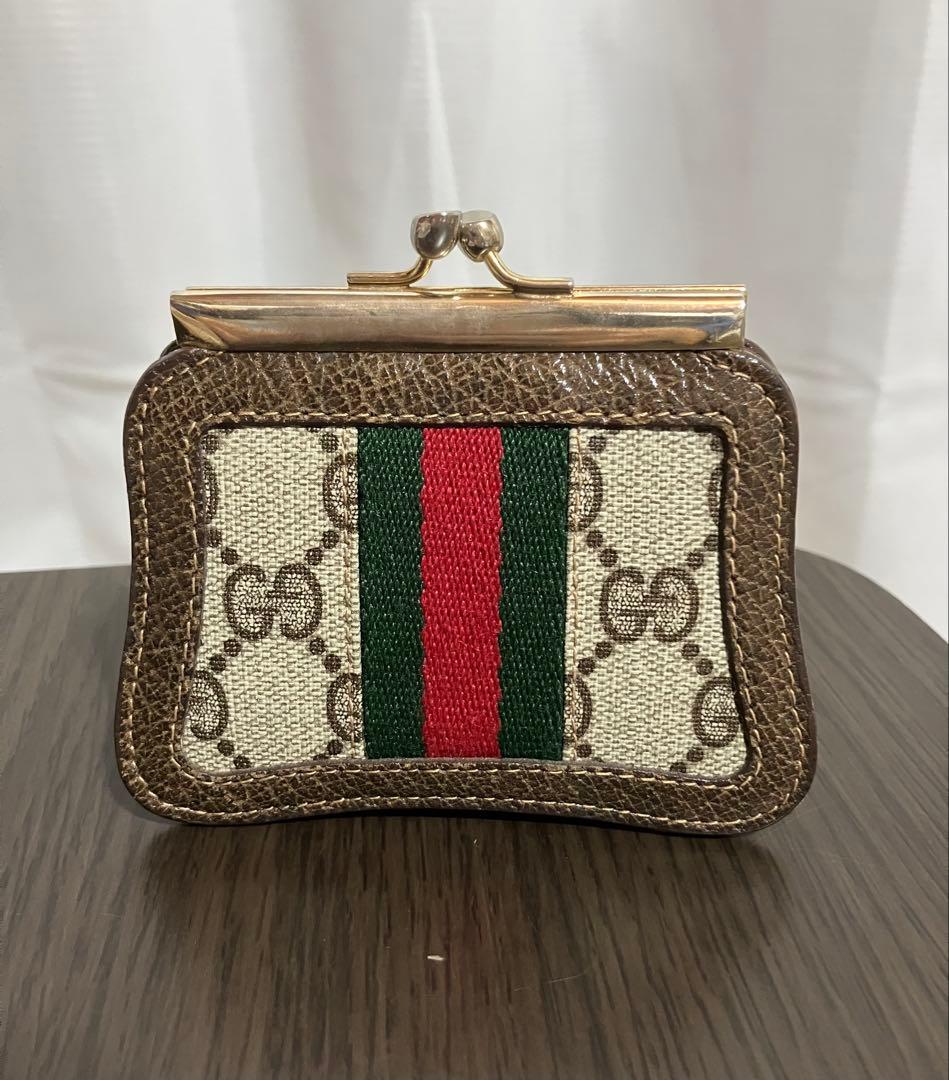 オールドグッチ がま口 コインケース - メルカリ