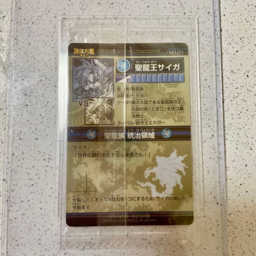 神羅万象チョコ　蒼龍王サイガ　聖龍王サイガ　エラー版　最初期版　袋未開封