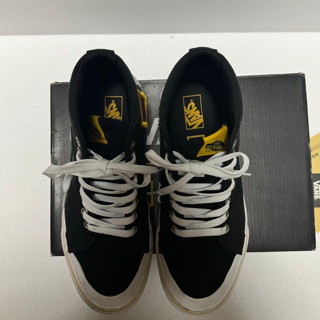美品 限定 VANS コラボ レア ハイカット スニーカー 24.5 バンズ