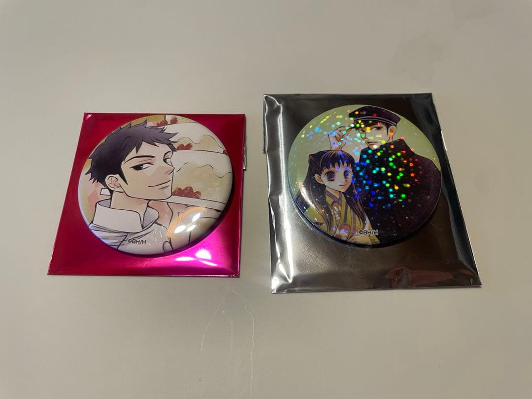 桜蘭高校ホスト部 カフェ 銛之塚崇 モリ先輩 缶バッジ ホログラム