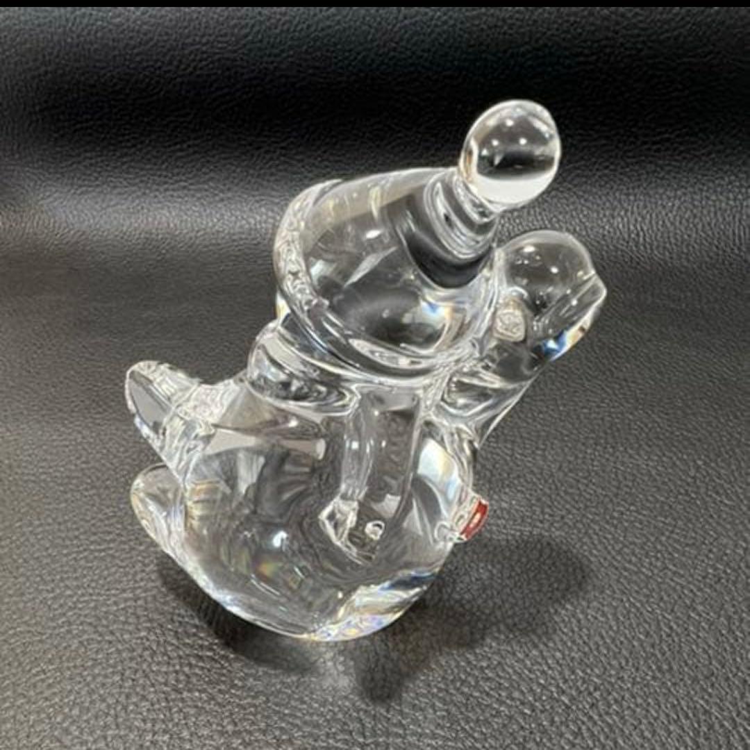 Baccarat バカラ クリスマス オブジェ 置き物 スノーマン クリア