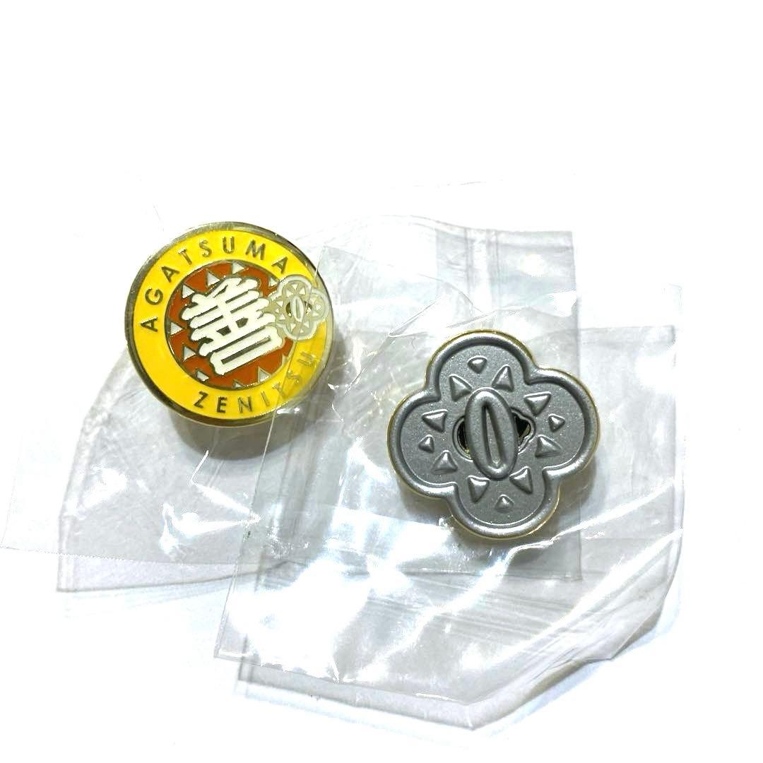 鬼滅の刃 我妻善逸 ヘッドマーク風 ピンバッジ 鐔ピンズコレクション