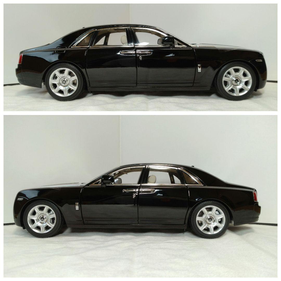 235 京商 1/18 ロールスロイス ゴースト 黒/シルバー