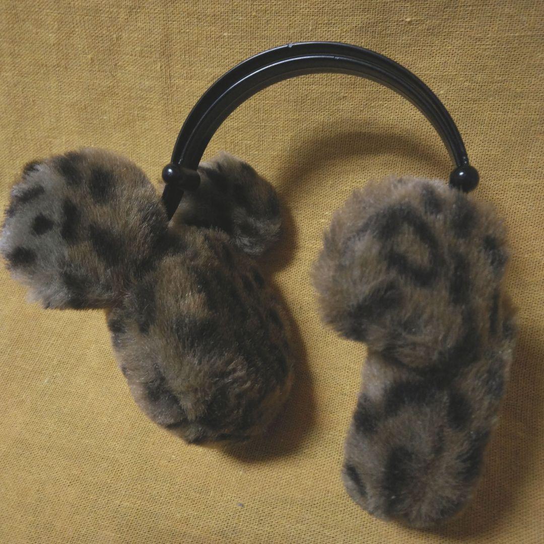 東京ディズニーリゾート ミッキー 耳あて イヤーマフ ふわふわ茶ヒョウ