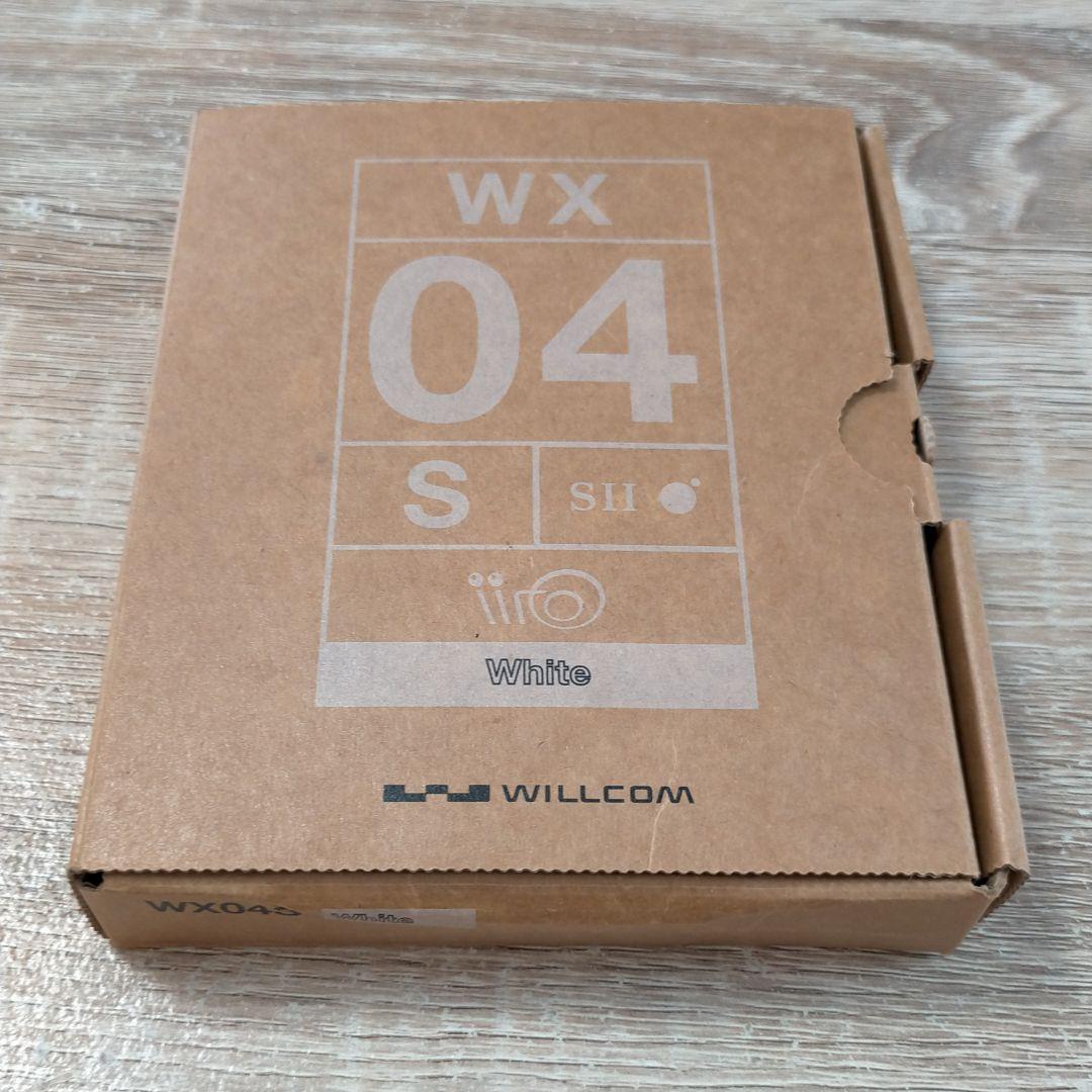 PHS】WX04S SⅡ(White) WILLCOM、保証書つき