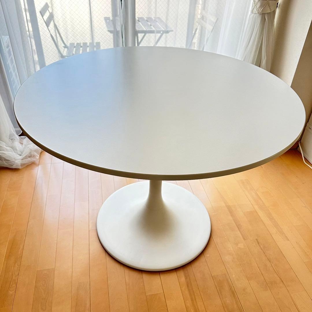 アロハ♡様専用 IKEA ドクスタ 丸テーブル 103センチ ホワイト - メルカリ