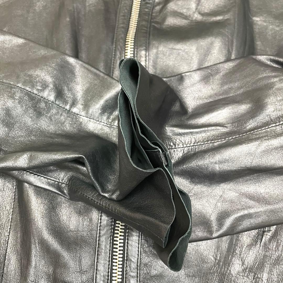 ERMANNO SCERVINO レザージャケット 50 L 黒 本革 - メルカリ