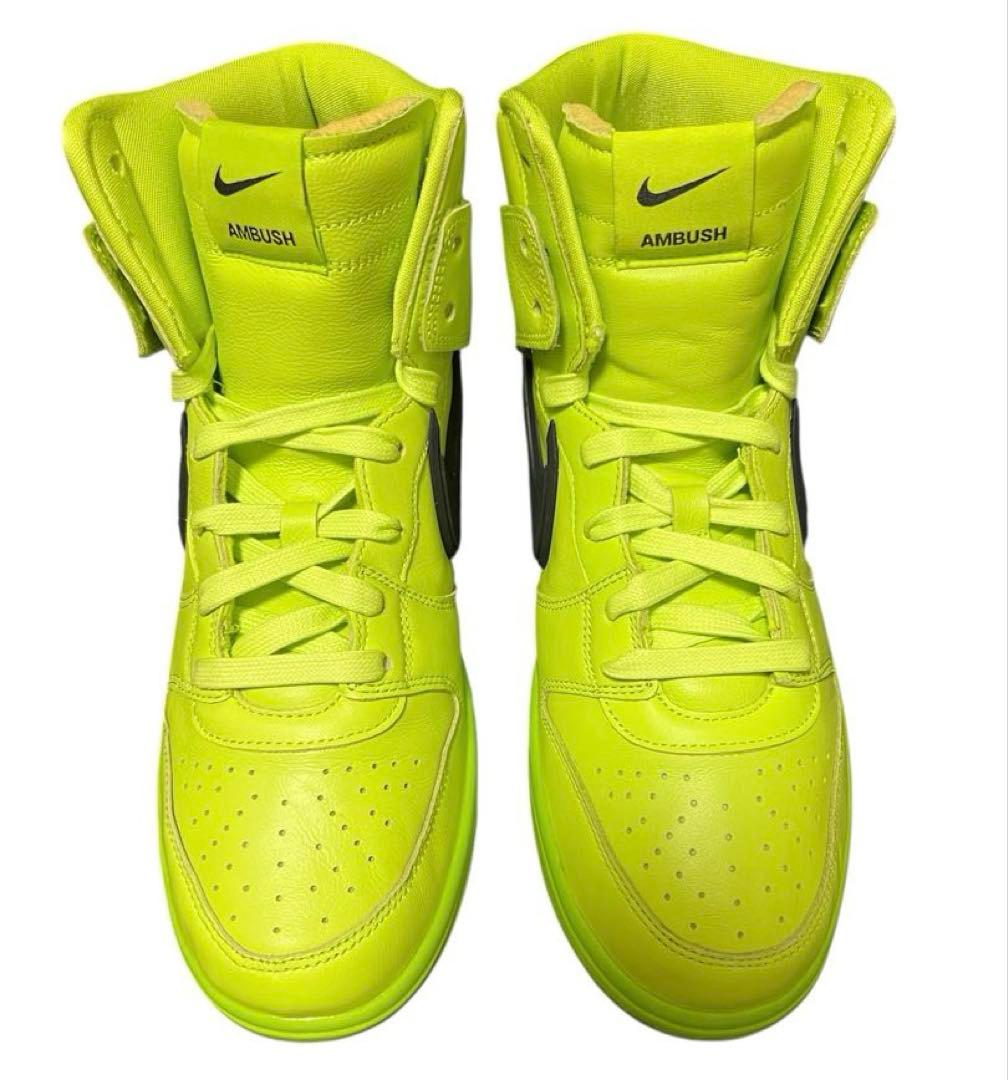 靴 AMBUSH NIKE DUNK HIGH \"FLASH LIME\"27.5cm