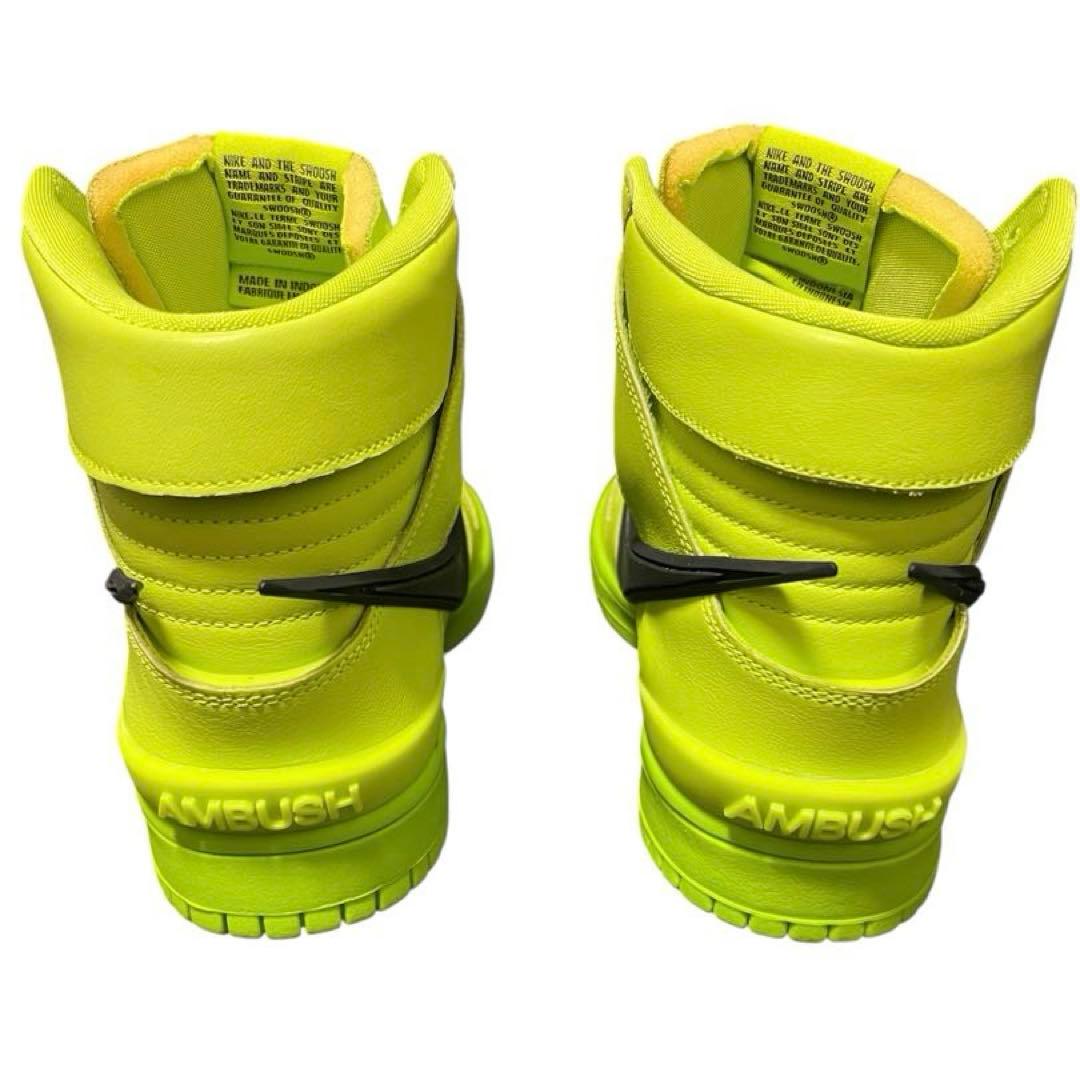 靴 AMBUSH NIKE DUNK HIGH \"FLASH LIME\"27.5cm
