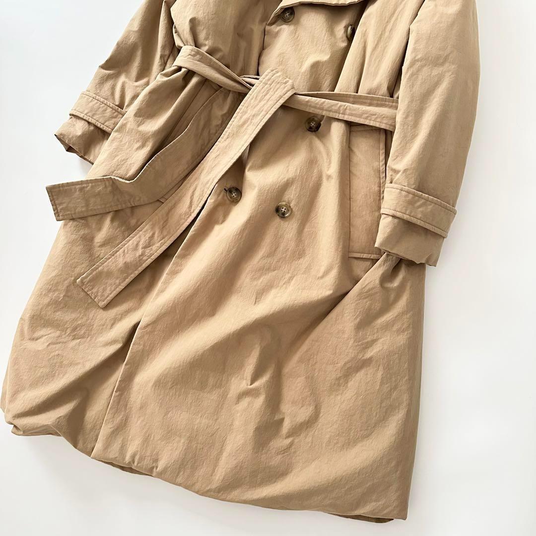 ナノユニバース 西川ダウン 東原亜希 コラボ トレンチダウン ベージュ