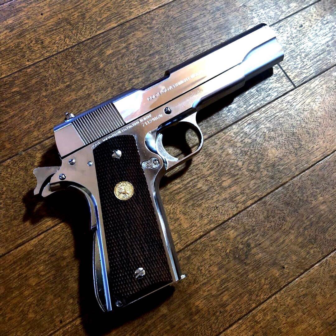 日曜特価❗️マルイ　コルトガバメント　シニッケルフィニッシュ　ブローバックガスガン