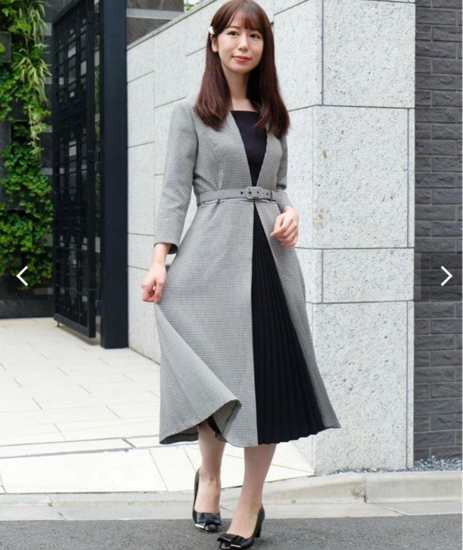 新品☆ストロベリーフィールズ センタープリーツワンピース 佳子様着用