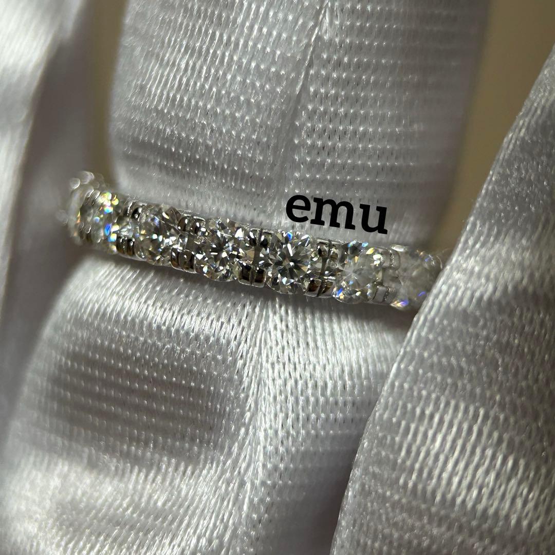 むーちゃん様【新作】最高級モアサナイト / フルエタニィリング3mm