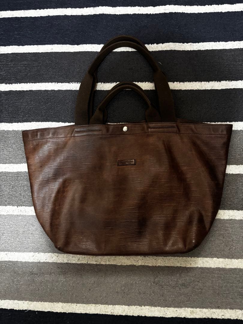 【最終値下げ】ダニエル＆ボブ　ダークブラウン レザー トートバッグ ポーチ付き Daniel & Bob（ダニエル アンド ボブ） トートバッグ 「別注