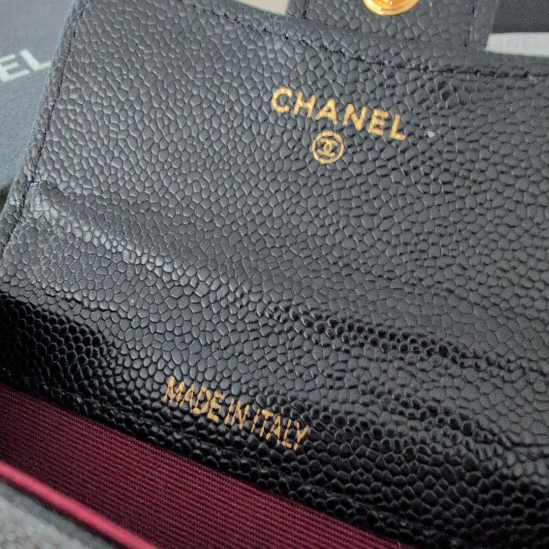 CHANEL ブラック キルティング カードケース - メルカリ