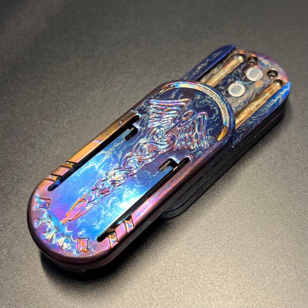 「正規品」ZD Scepter 音叉EDCフィジェットトイ　双音叉入り チタン製