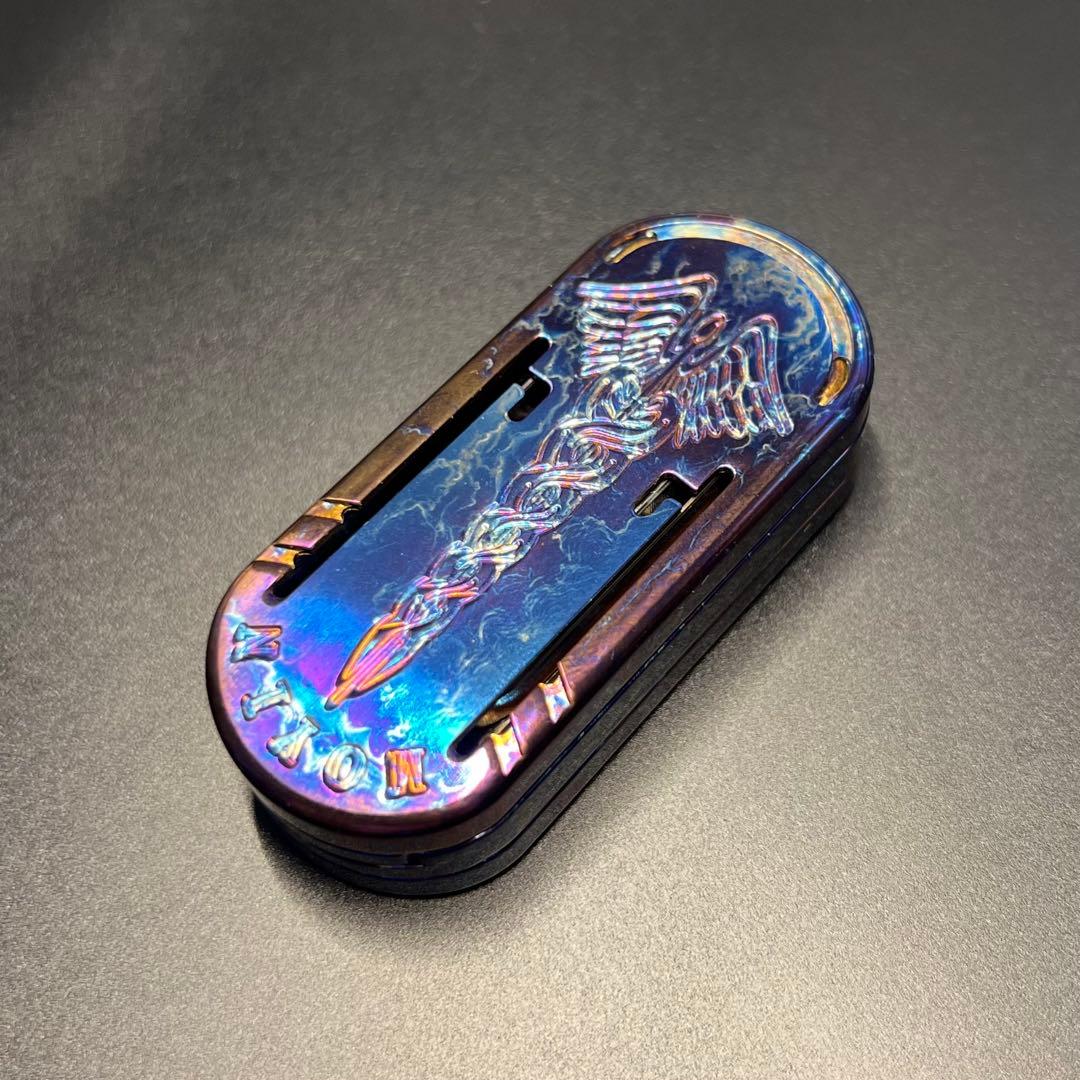 「正規品」ZD Scepter 音叉EDCフィジェットトイ　双音叉入り チタン製