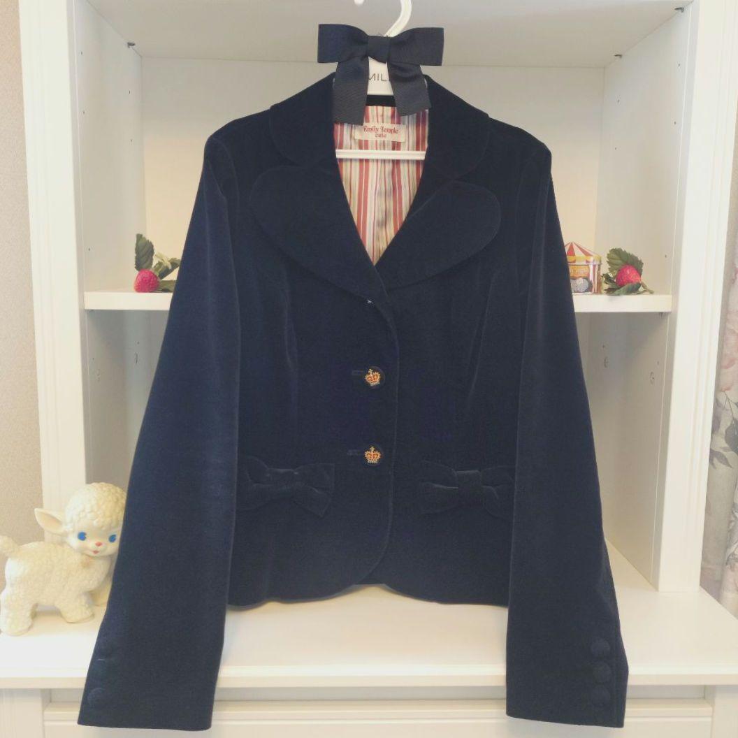 エミリーテンプルキュート ️♡ 別珍ジャケット 黒 楽天市場】エミリーテンプルキュート ジャケットの通販