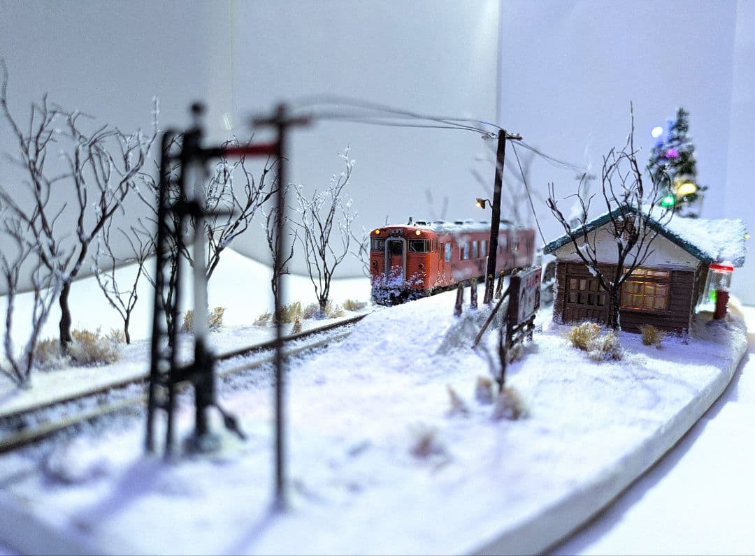 辛*盛様 Ｎゲージ・ジオラマ【鉄道員(ぼっほや)の情景】　※車両付き