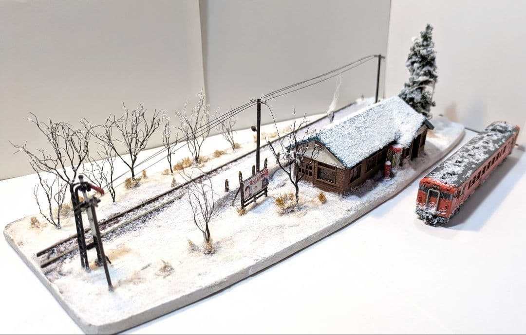 辛*盛様 Ｎゲージ・ジオラマ【鉄道員(ぼっほや)の情景】　※車両付き