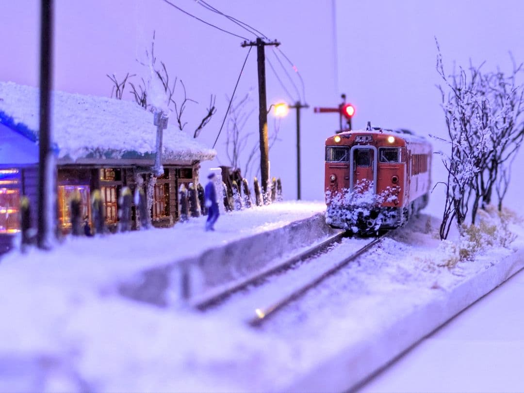 辛*盛様 Ｎゲージ・ジオラマ【鉄道員(ぼっほや)の情景】　※車両付き