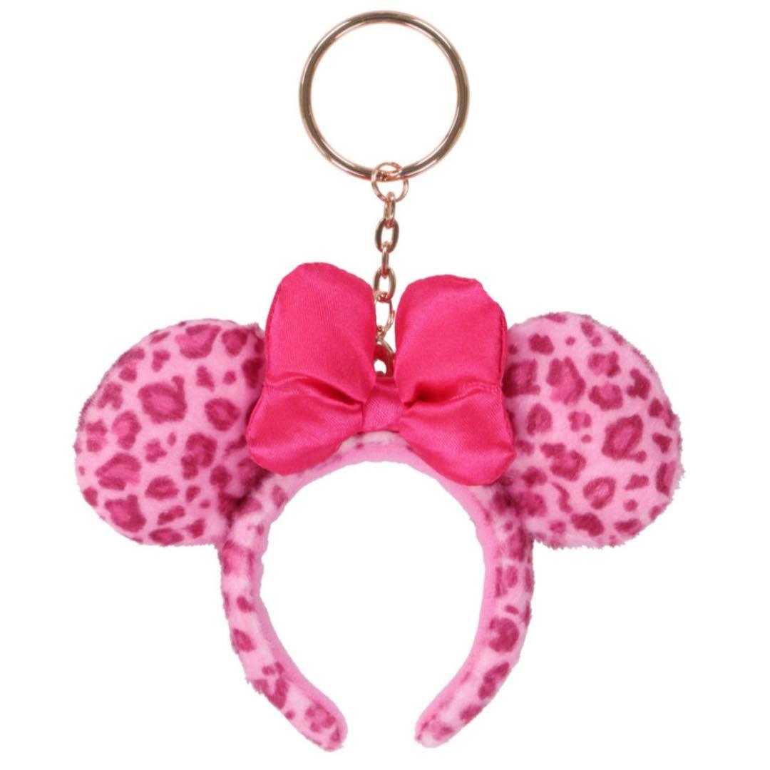 ディズニー ヒョウ柄 ピンク レオパード ミニー カチューシャ