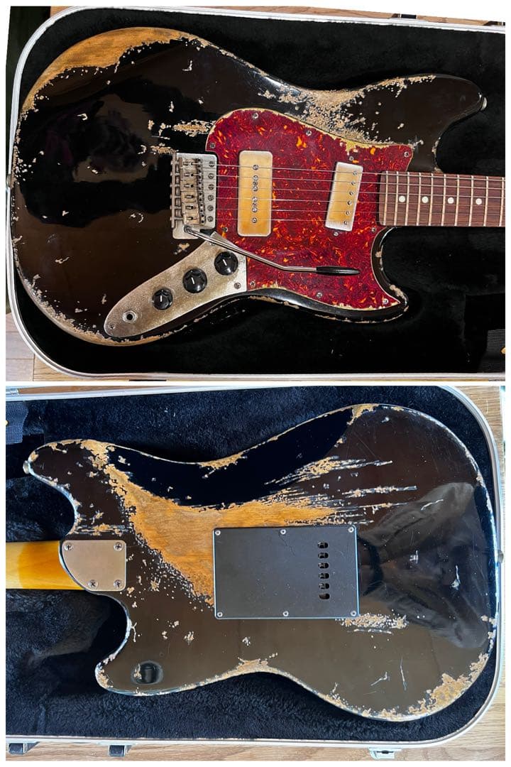 ハードレリックオフセットムスタングボディ/サイクロン ミニハム&P-90