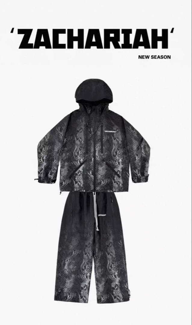 ZACHARIAH スノーボードウェア 蛇柄 ブラック Sサイズ 男女兼用 - メルカリ