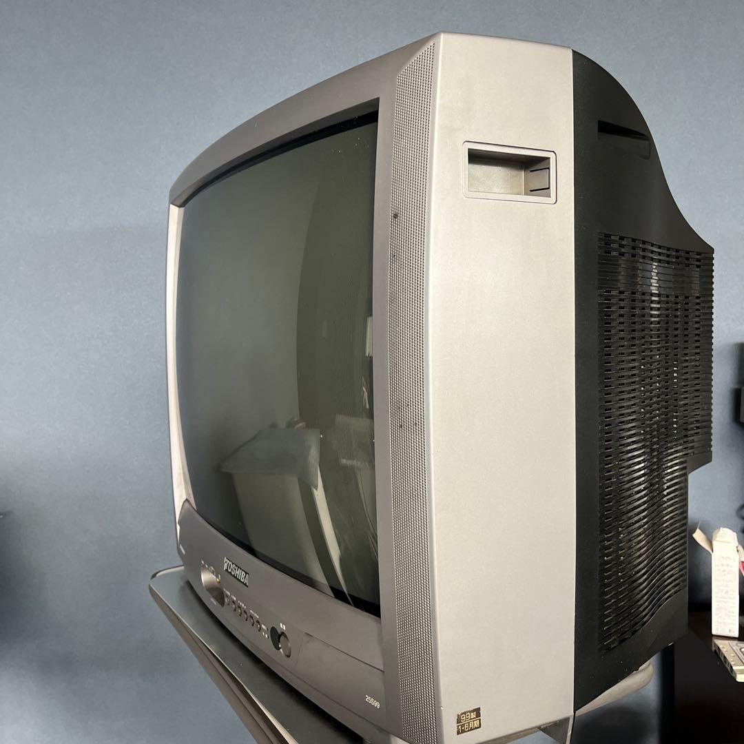 動作品】 東芝 ブラウン管テレビ 25インチ 25S99 リモコン付き - メルカリ