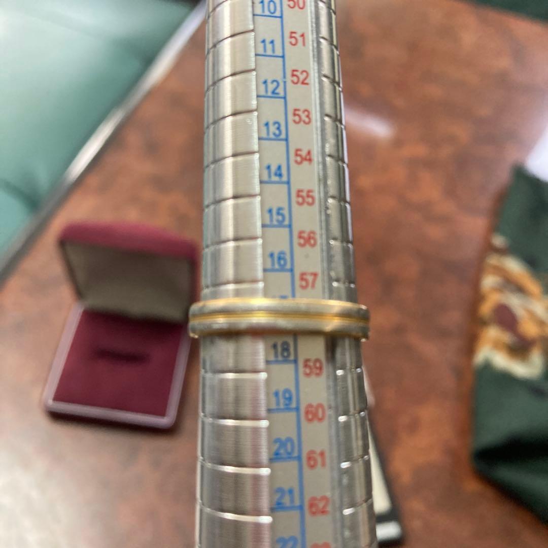 K18&Pt900リング(18号)3.22g